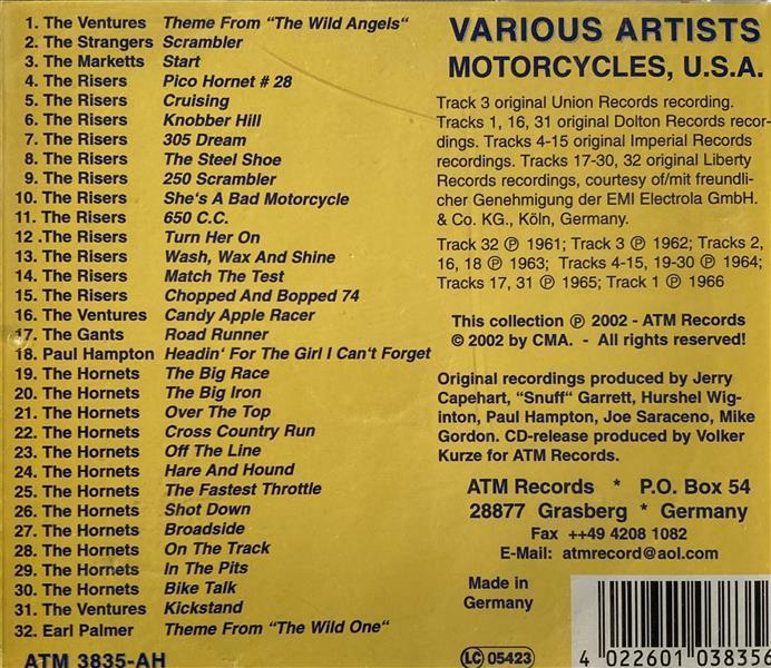 CD - VA - Motorcycles, U.S.A