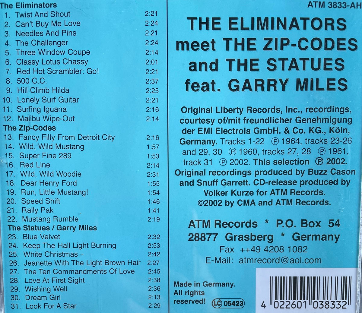 CD - Eliminators Meet The ZIP-Codes And The Statues feat. Garry Miles