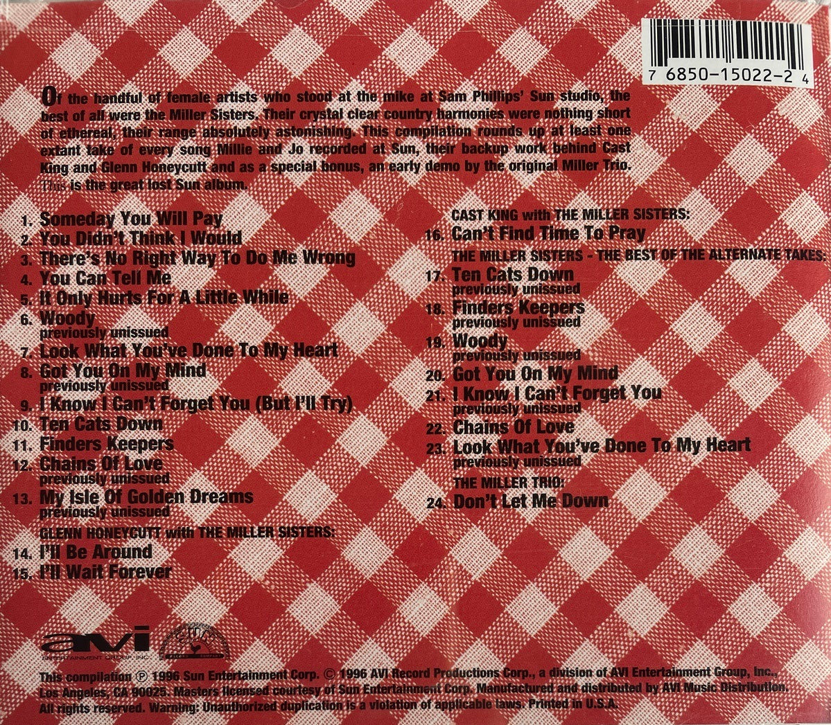 CD - Miller Sisters - Sun's Singing Sweethearts - Sun Country Vol.3