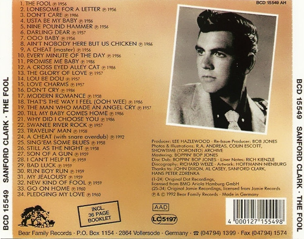 CD - Sanford Clark - The Fool