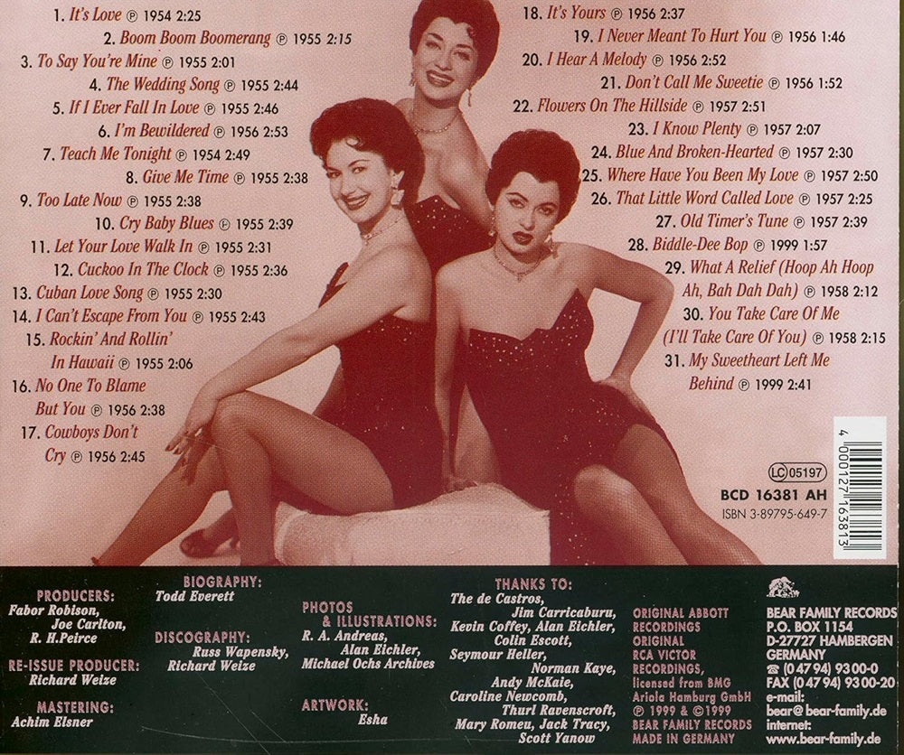 CD - De Castro Sisters - Teach Me Tonight