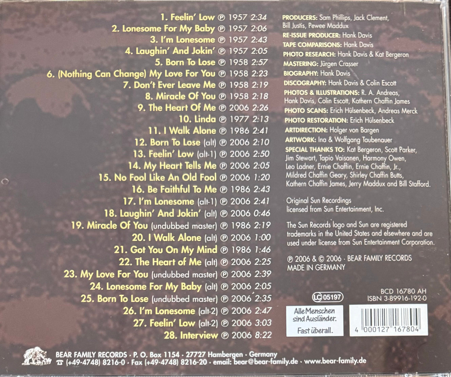 CD - Ernie Chaffin - Laughin' & Jokin' The Sun Years