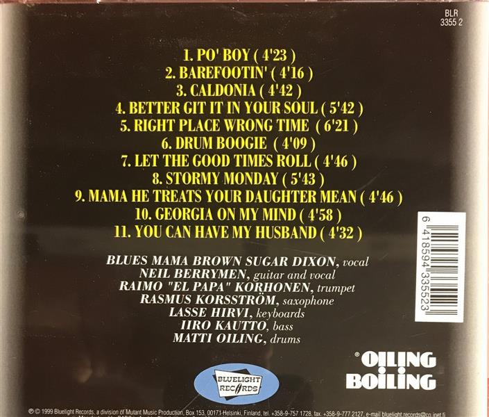 CD - Oiling Boiling Rhythm'n'Blues Band - Featuring Blues Mama Brown Sugar Dixon
