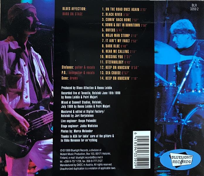 CD - Blues Affection - Hard On Stage