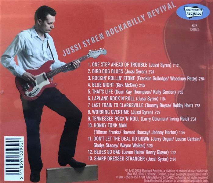 CD - Jussi Rockabilly Revival Syren - One Step Ahead Of Trouble