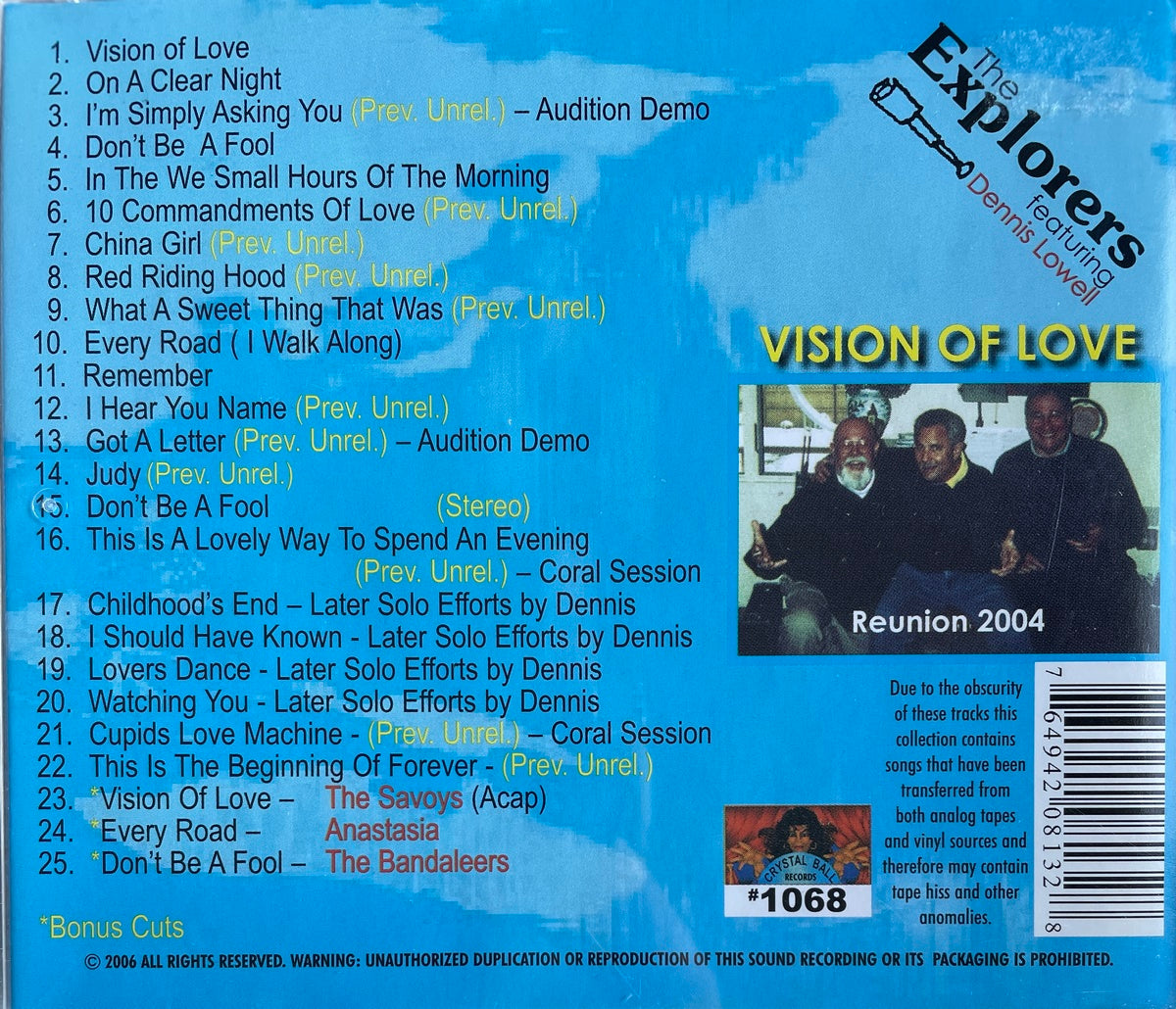 CD - Explorers - Vision Of Love