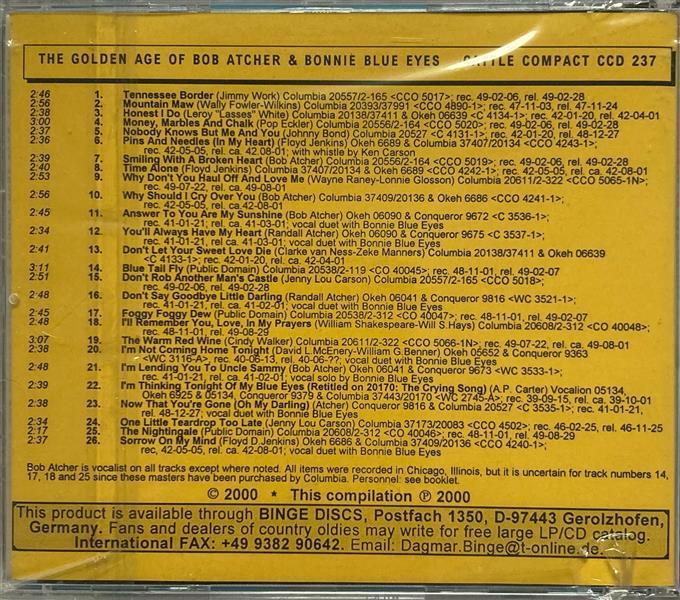 CD - Bob Atcher - The Golden Age Of Bob Atcher & Bonnie Blue Eyes