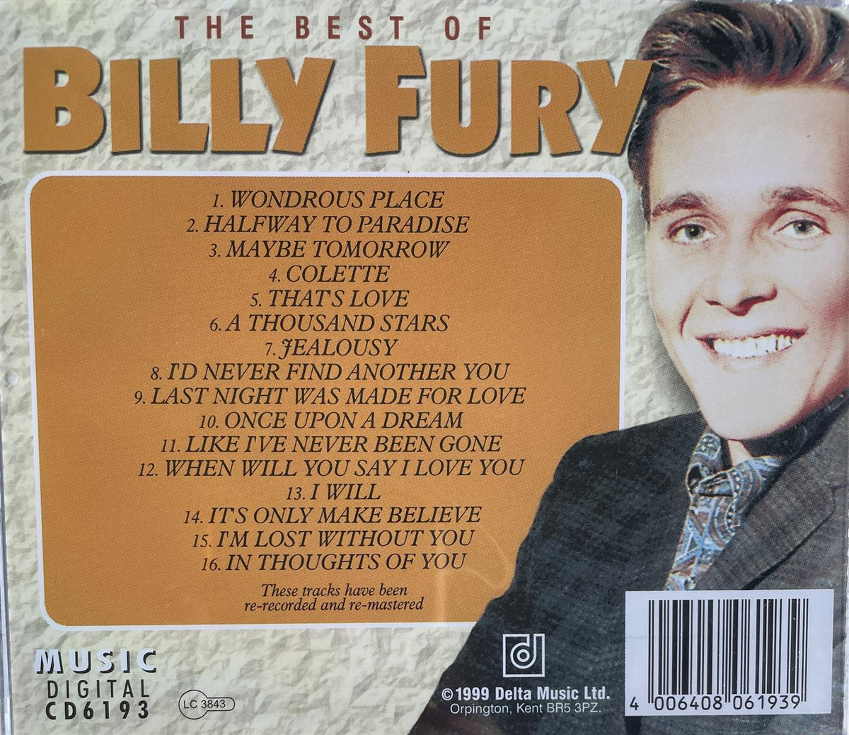 CD - Billy Fury - The Best Of