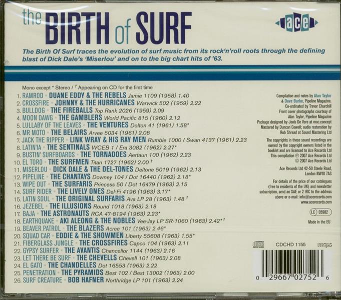 CD - VA - The Birth of Surf