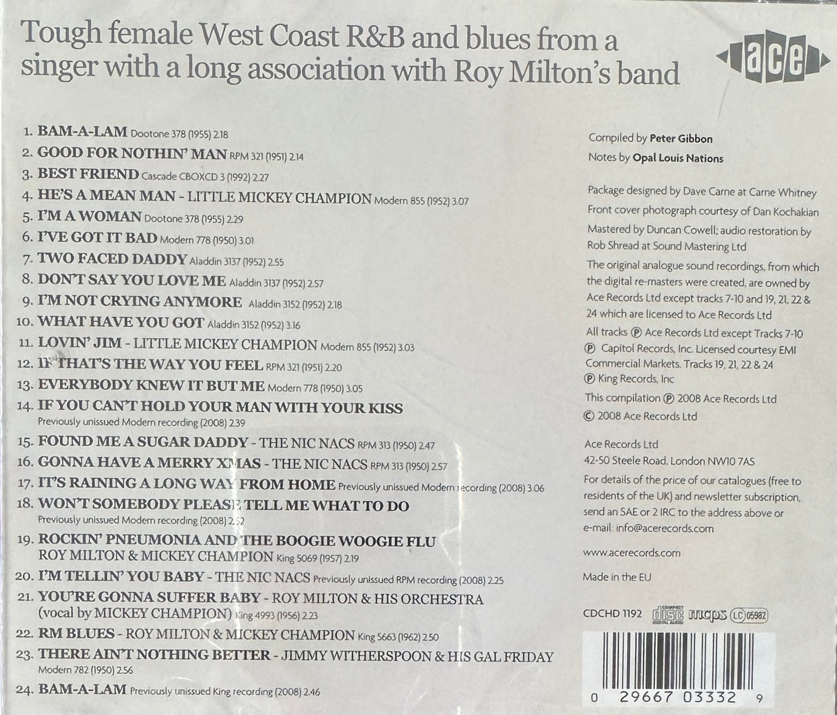 CD - Mickey Champion - Bam-A-Lam