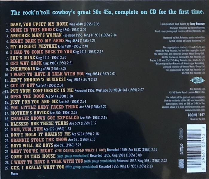 CD - Joe Tex - Get Way Back - The 1950s Recordings