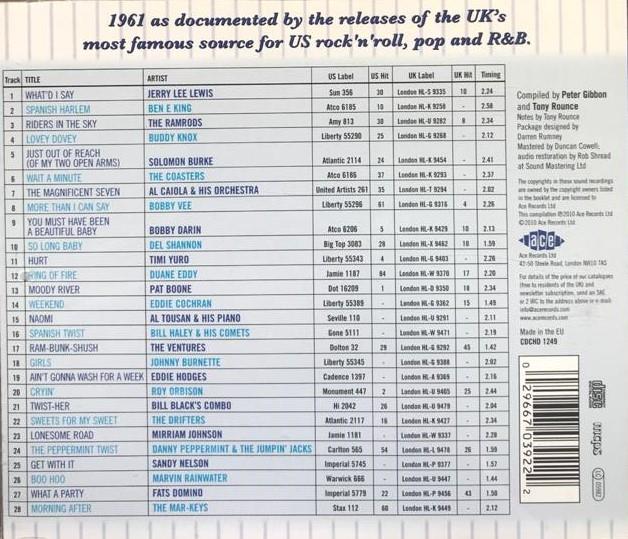 CD - VA - The London American Label: Year By Year - 1961
