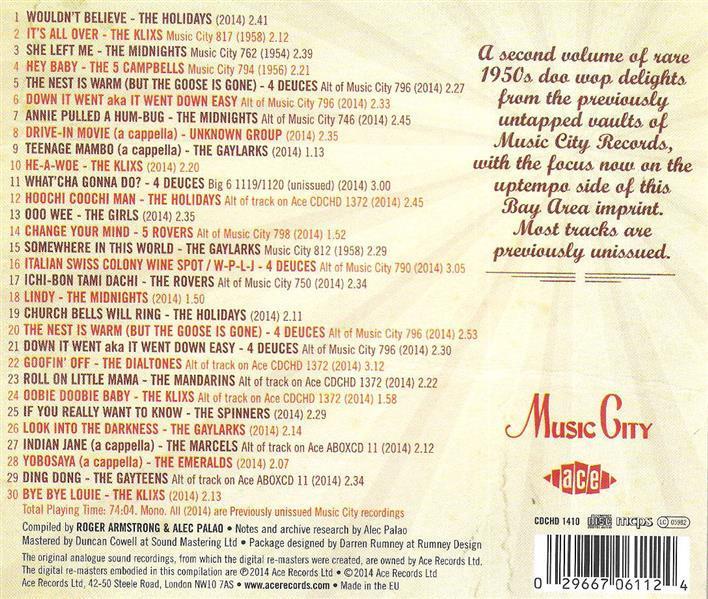 CD - VA - Music City Vocal Groups Vol. 2