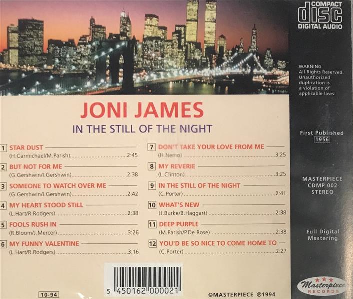 CD - Joni James - In The Still Of The Night