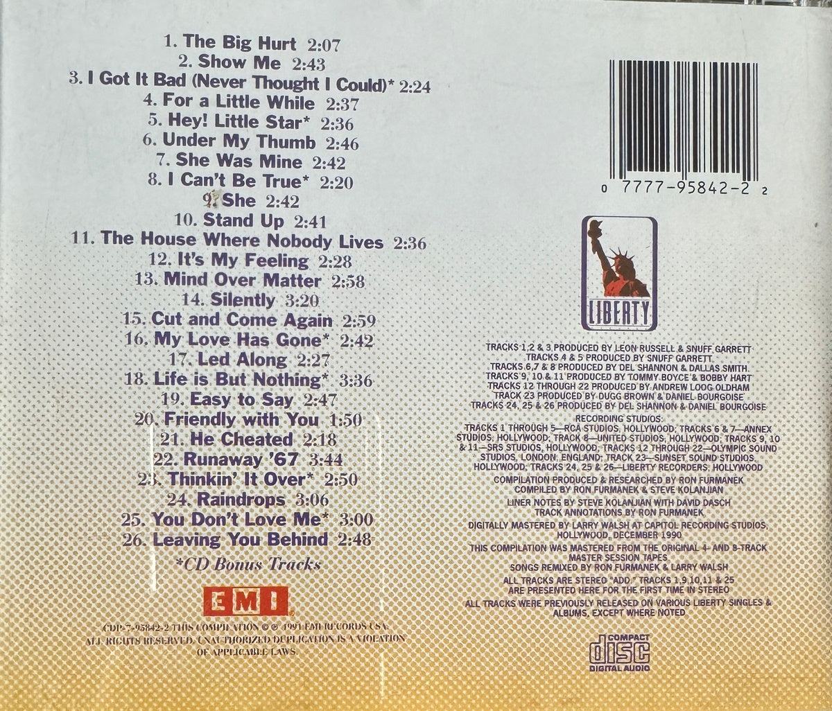 CD - Del Shannon - The Liberty Years