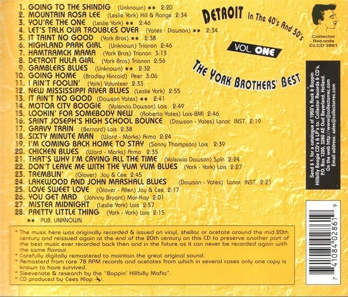 CD - York Brothers - The York Brothers Best