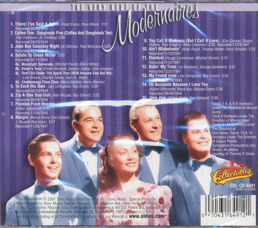 CD - Modernaires - Very Best Of The Modernaires (With Paula Kelly)