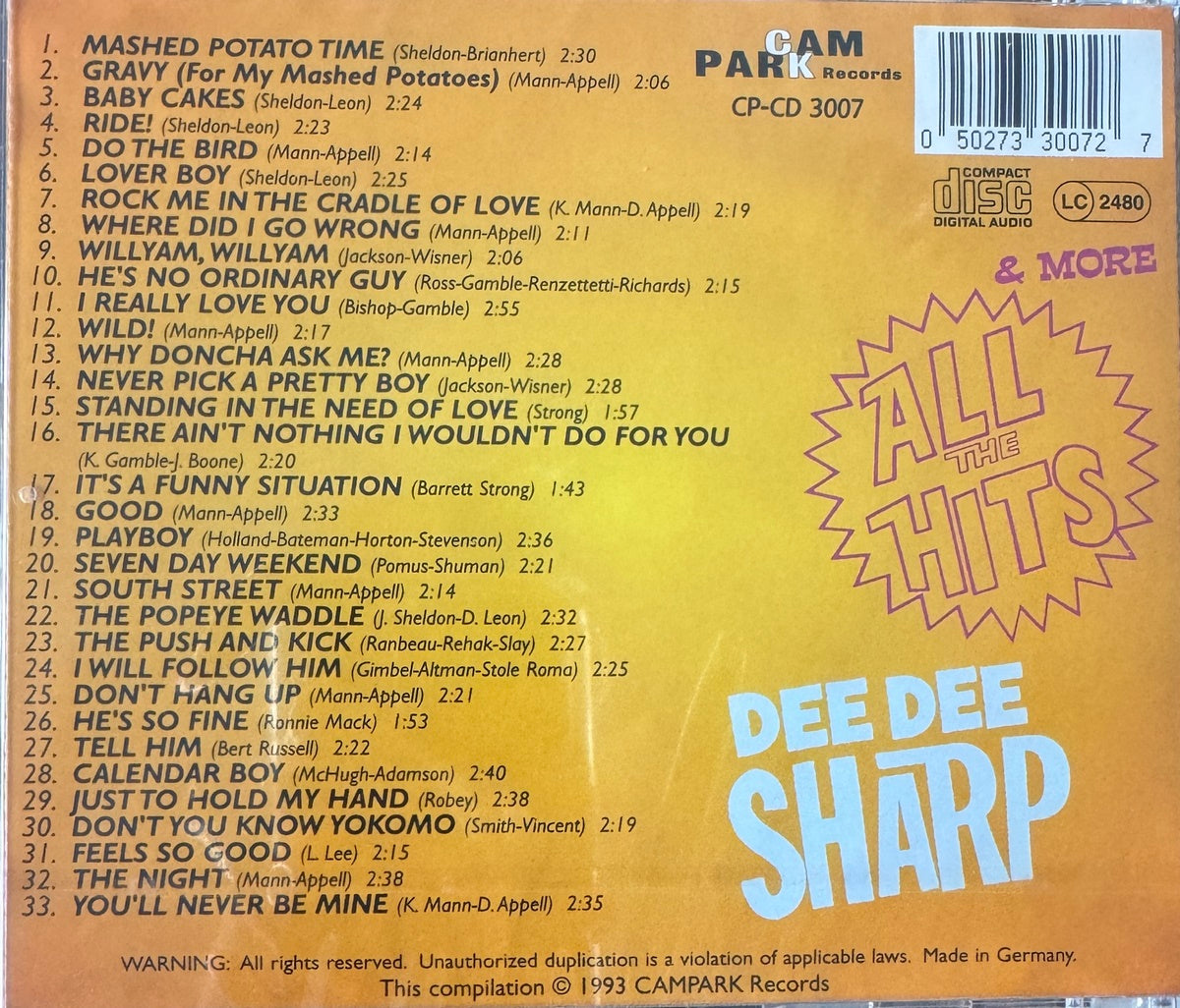 CD - Dee Dee Sharp - All The Hits & More