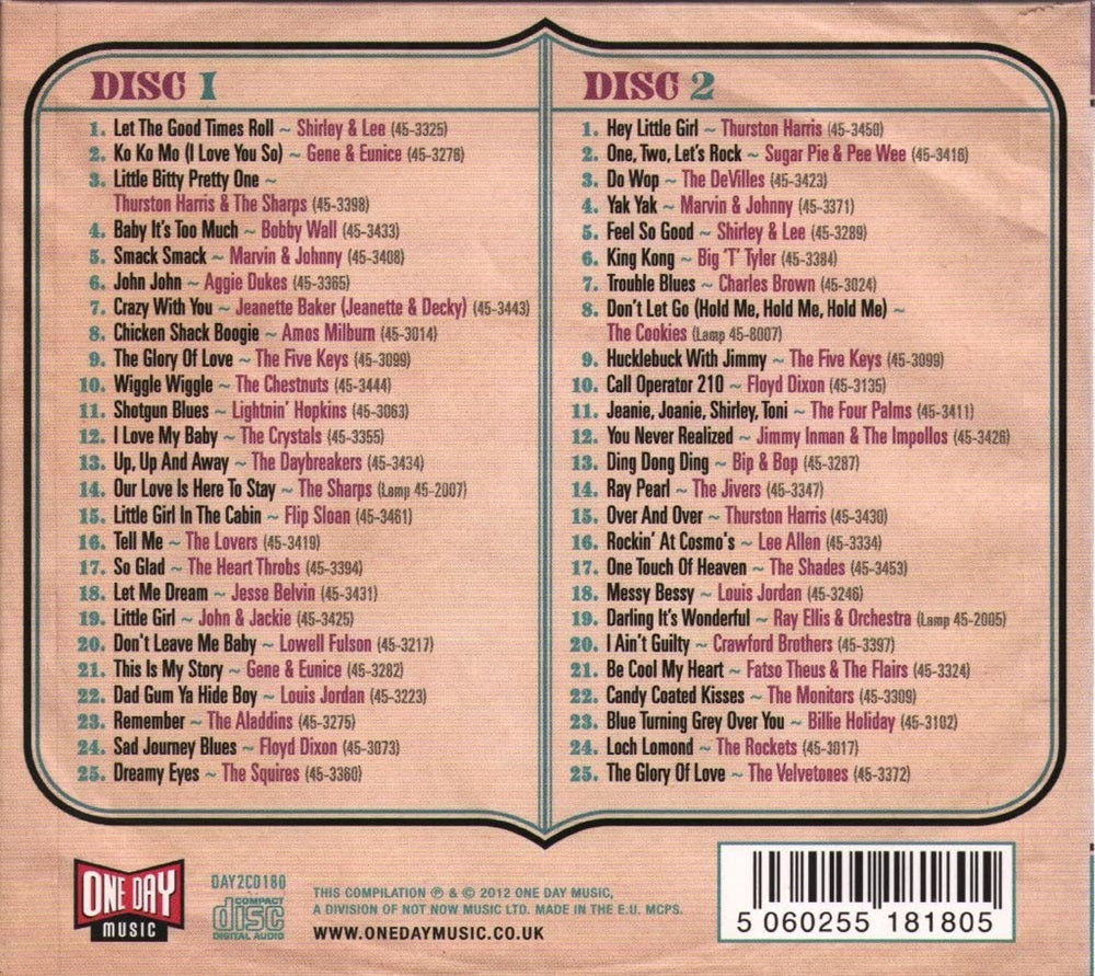 CD-2 - VA - Let The Good Times Roll - The Aladdin Story