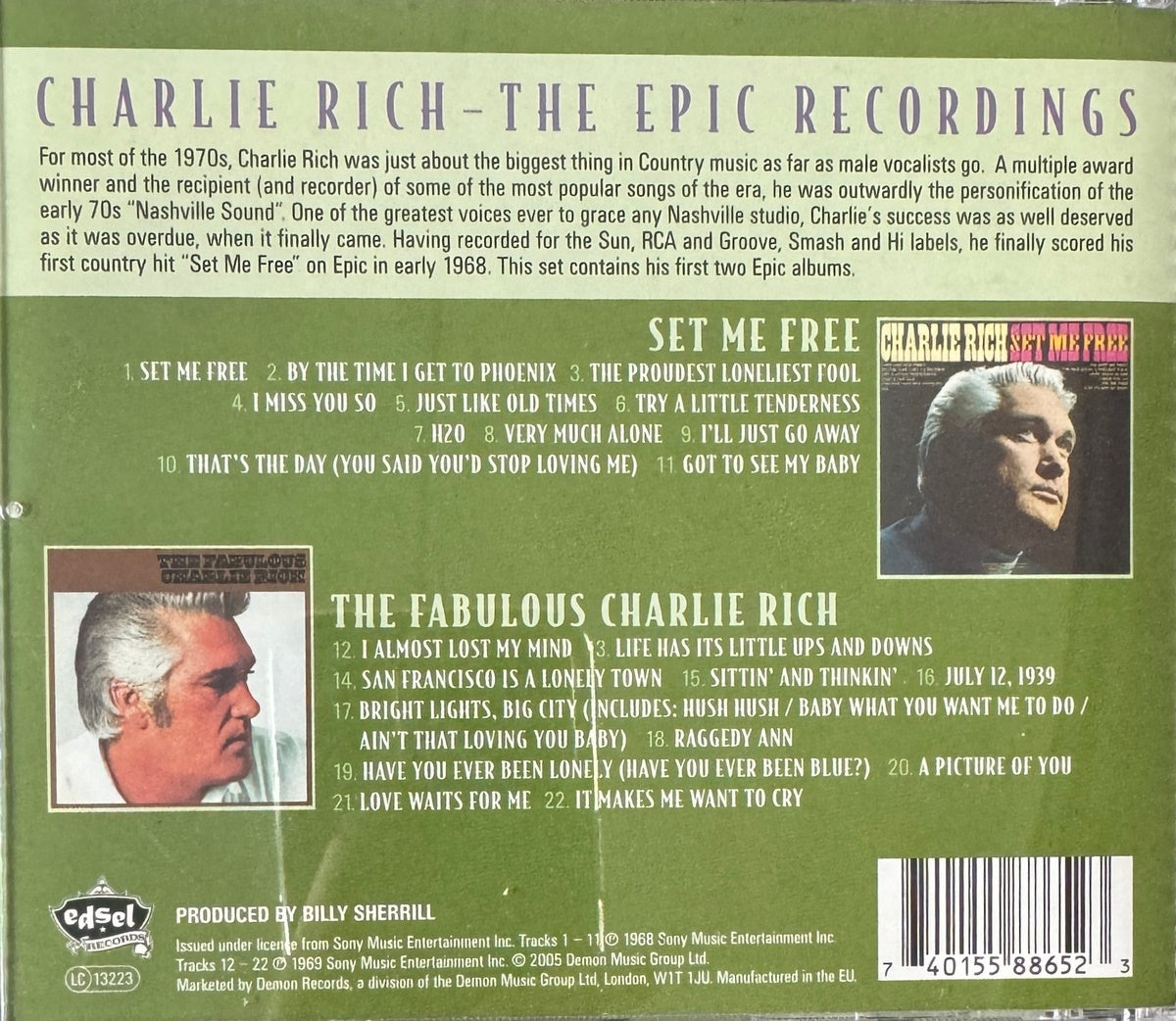 CD - Charlie Rich - Set Me Free