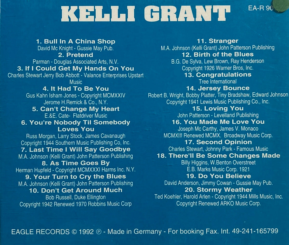 CD - Kelli Grant