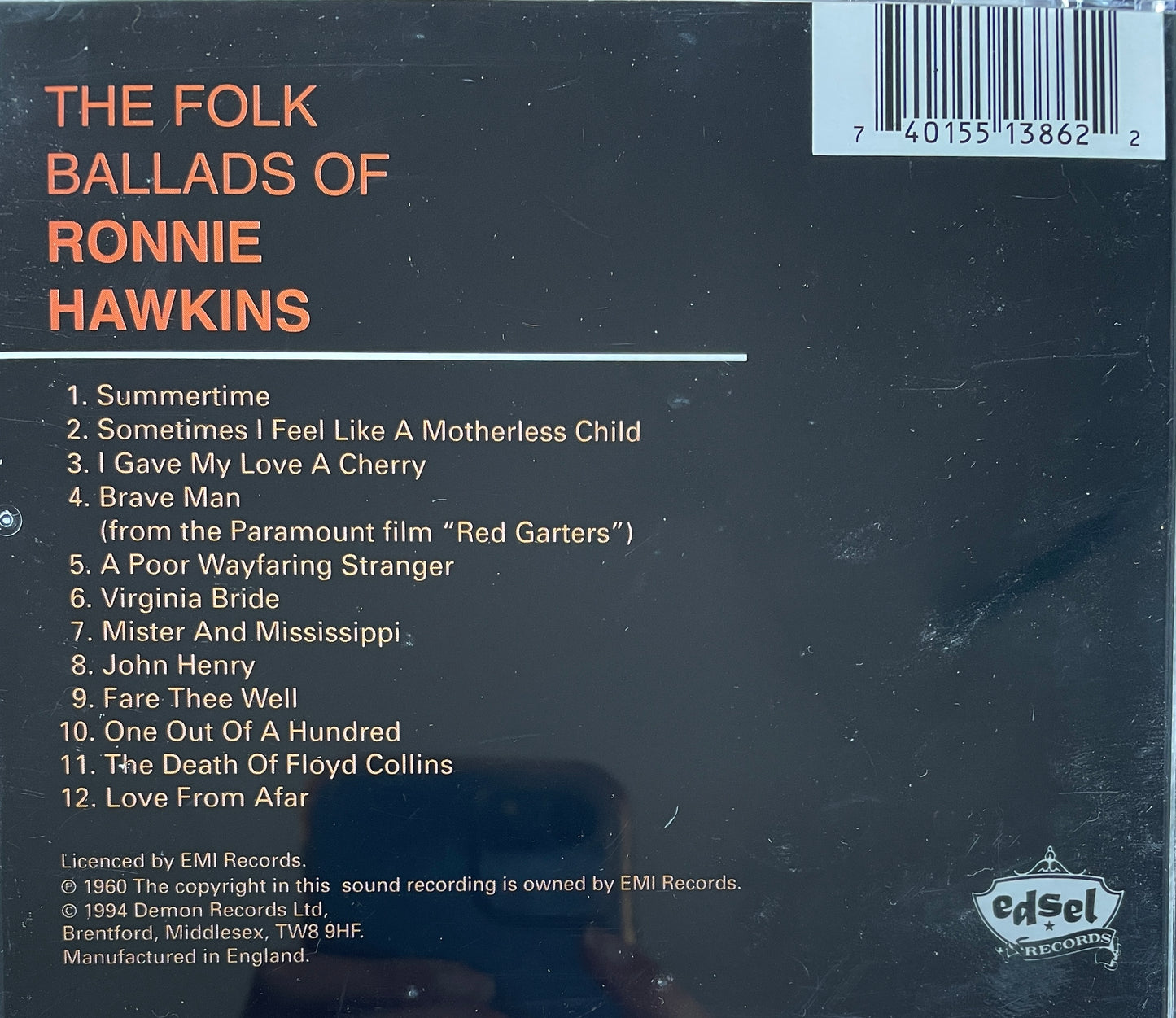 CD - Ronnie Hawkins - The Folk Ballads Of