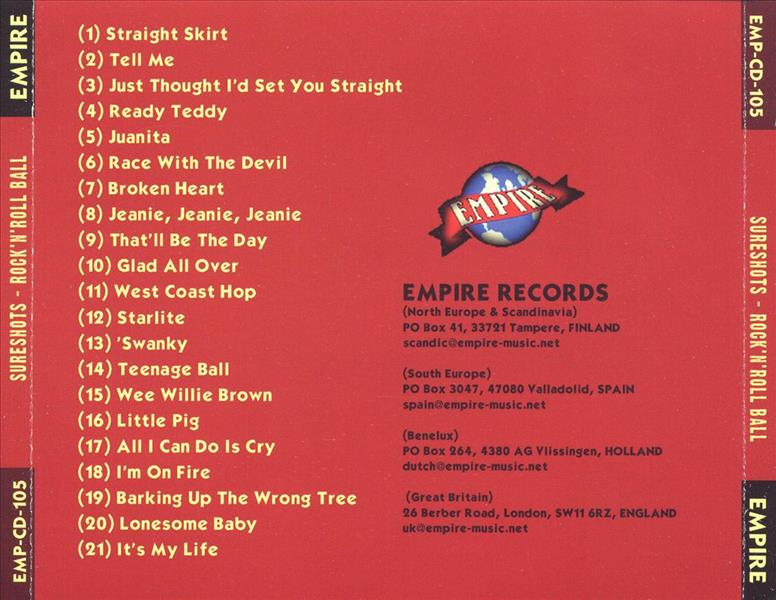CD - Sureshots - Rock And Roll Ball