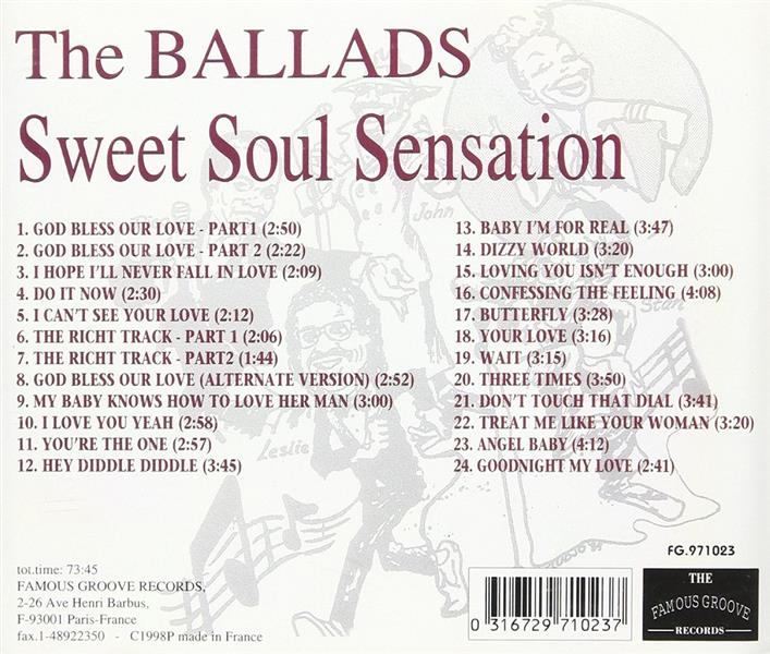 CD - Ballads - The Ballads Are Coming!!! Sweet Soul Sensation