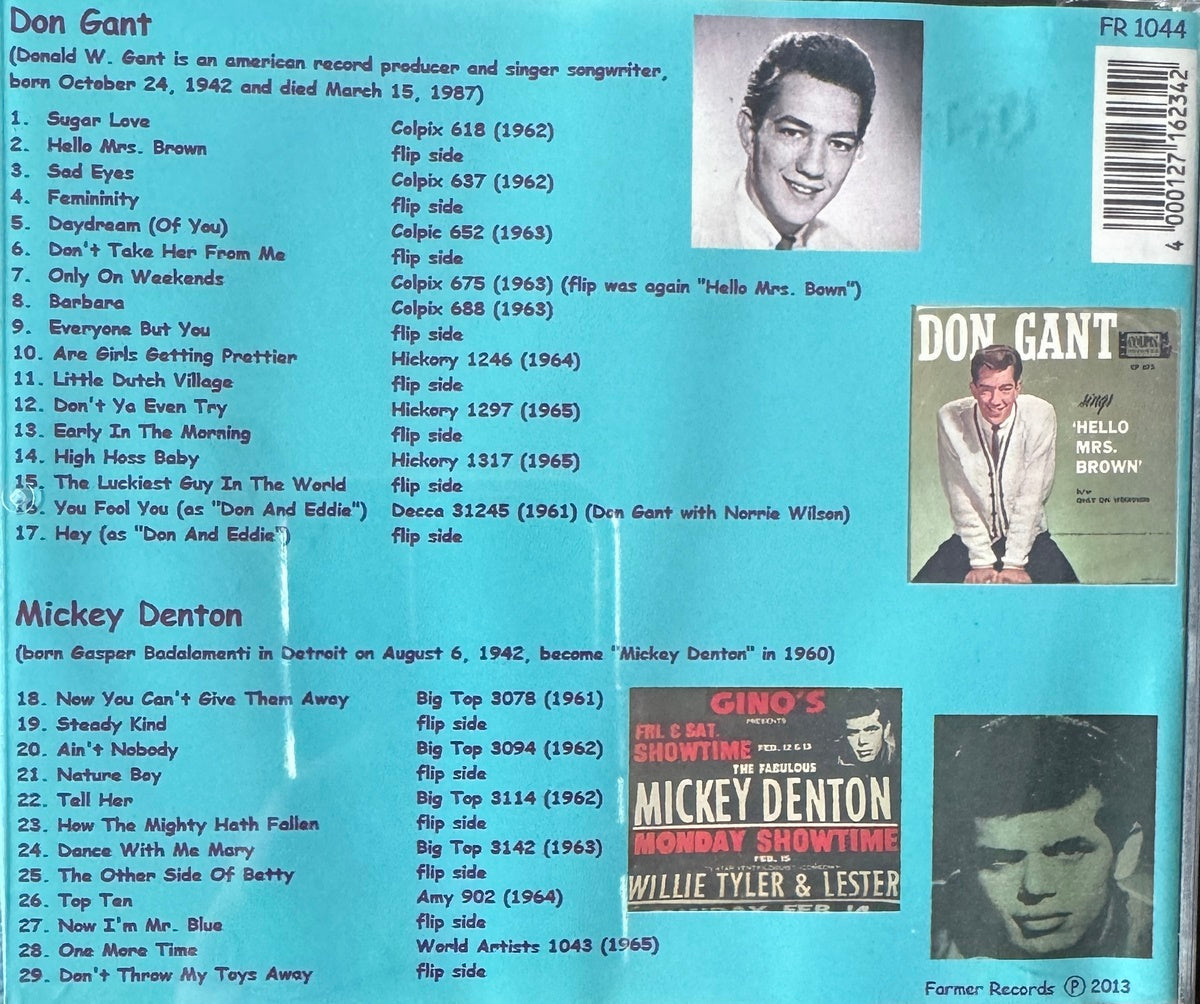 CD - Don Gant & Mickey Denton - Teenage Dreams Presents