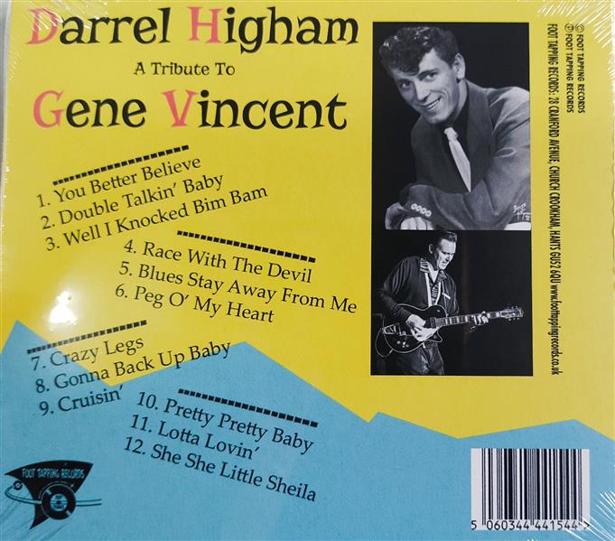 CD – Darrel Higham – A Tribute To Gene Vincent