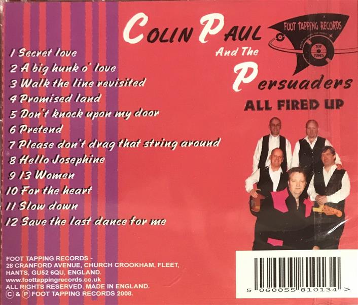 CD - Colin Paul And The Persuaders - All Fired Up