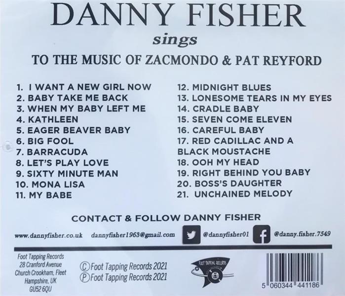 CD - Danny Fisher - Sings To The Music Of Zacmondo & Pat Reyford
