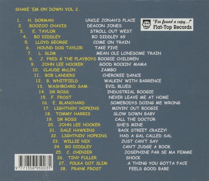 CD - VA - Shake 'Em On Down Vol. 2
