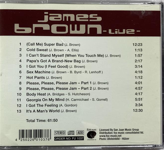CD - James Brown - Live