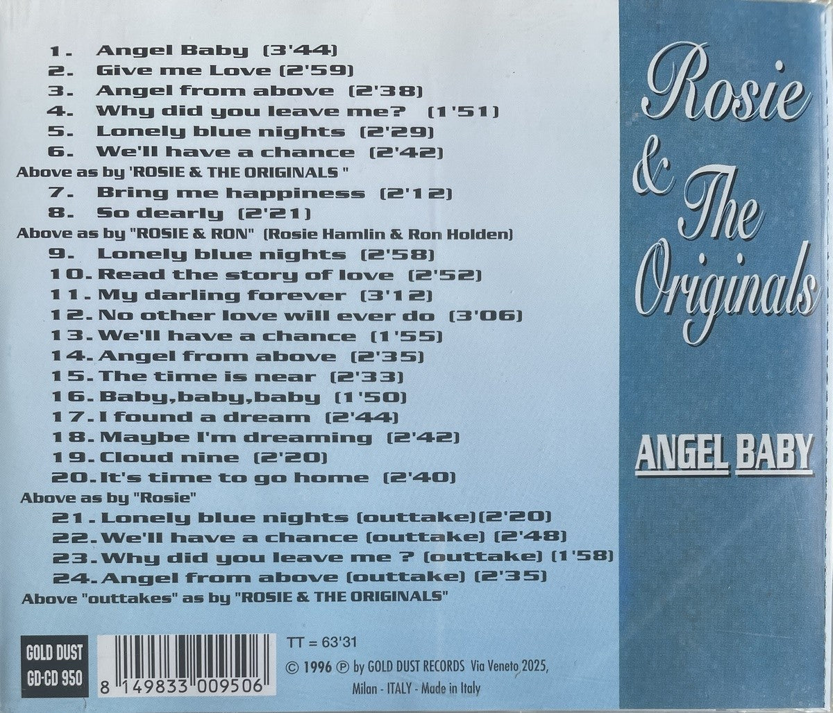 CD - Rosie And The Originales - Lonley Blue Nights