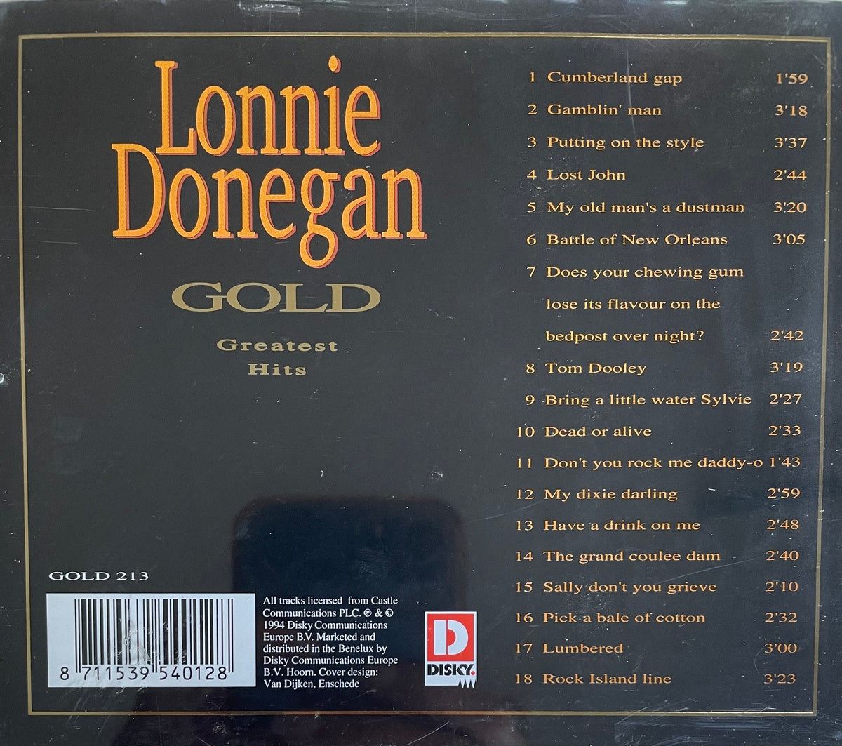 CD - Lonnie Donegan - Gold Greatest Hits