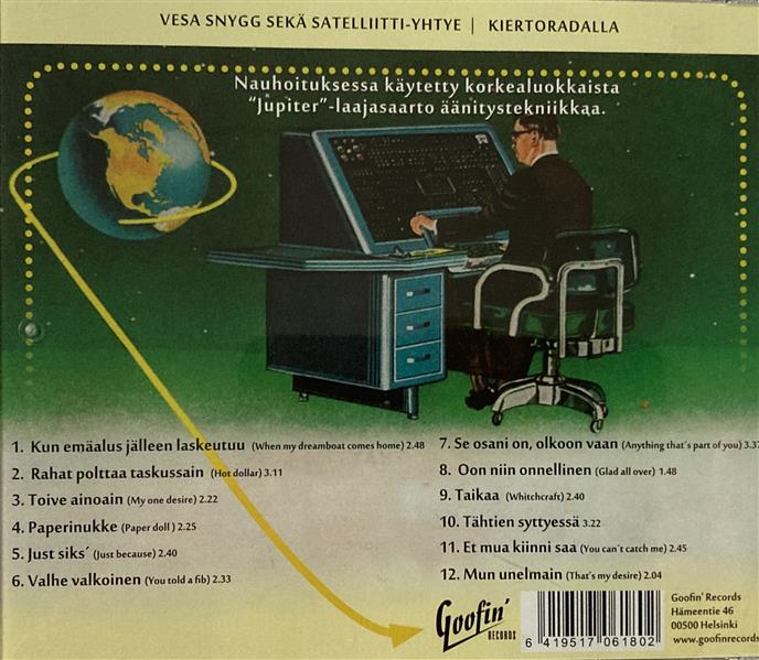 CD - VA - Vesa Snygg sekä Sateliitti-yktye Kiertoradalla…