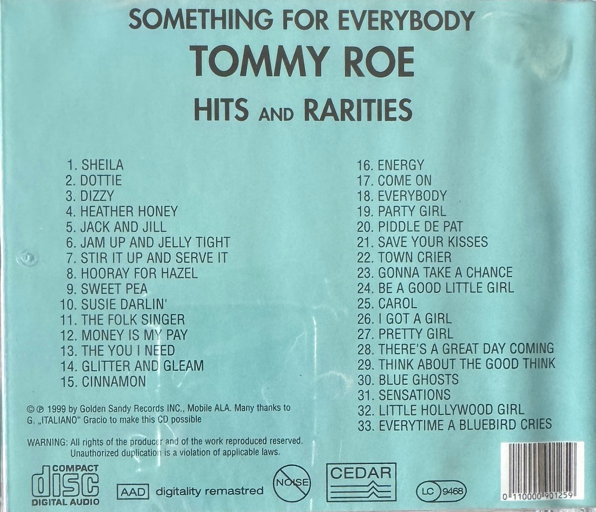 CD - Tommy Roe - Hits And Rarities
