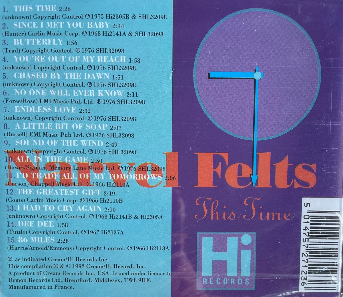 CD - Narvel Felts - This Time