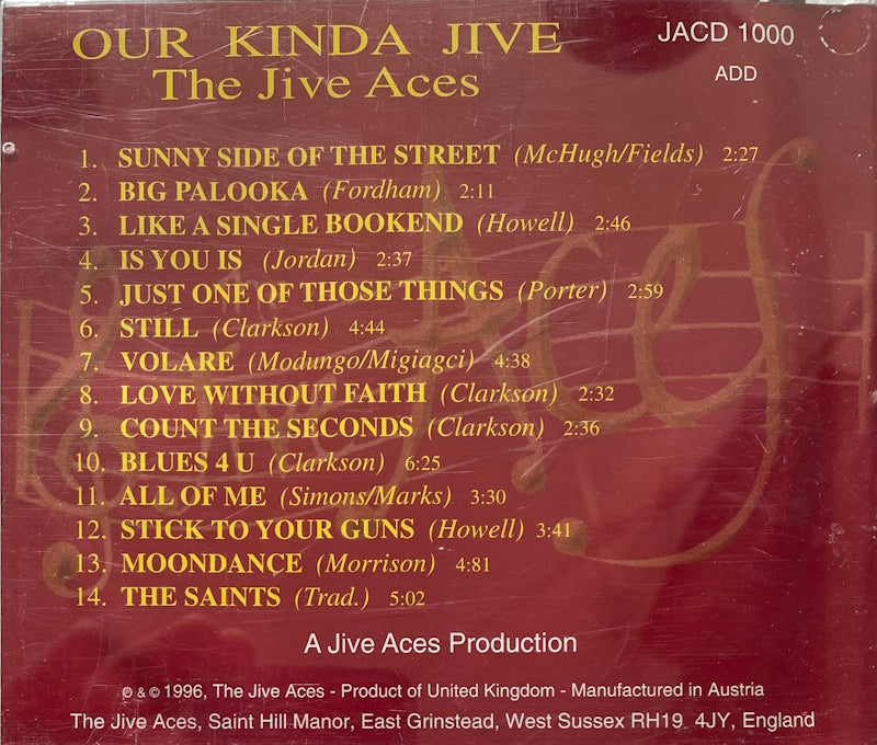 CD - Jive Aces - Our Kinda Jive