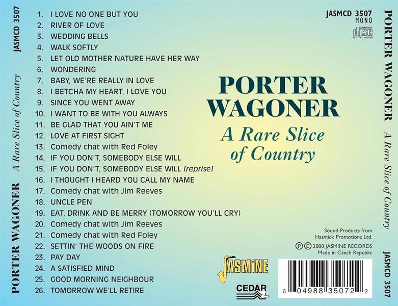 CD - Porter Wagoner - A Rare Slice Of Country