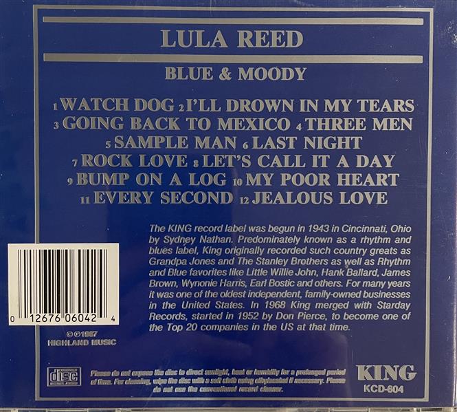 CD - Lula Reed - Blue And Moody