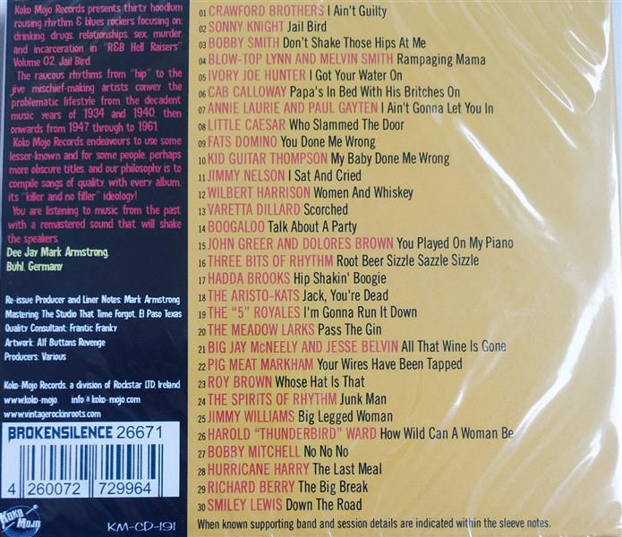 CD - VA - Rhythm & Blues - Hell Raisers - Vol. 2 Jail Bird