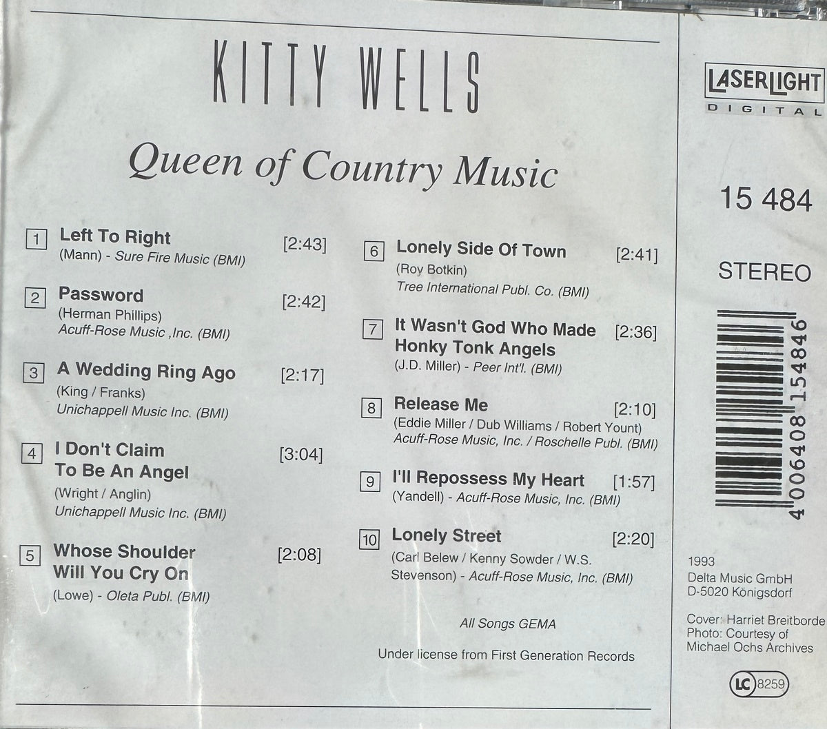 CD - Kitty Wells - Queen Of Country Music