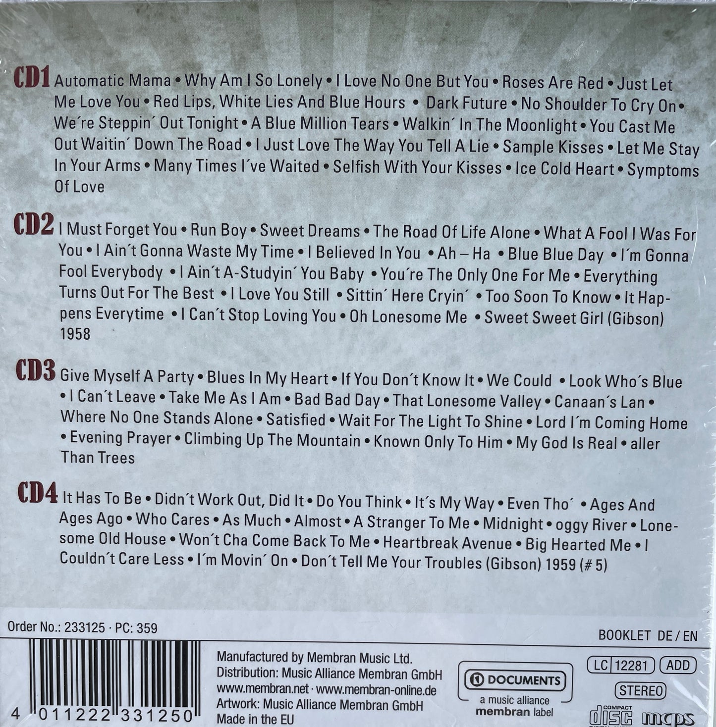 CD-4 - Don Gibson - Hillbilly Hitmaker