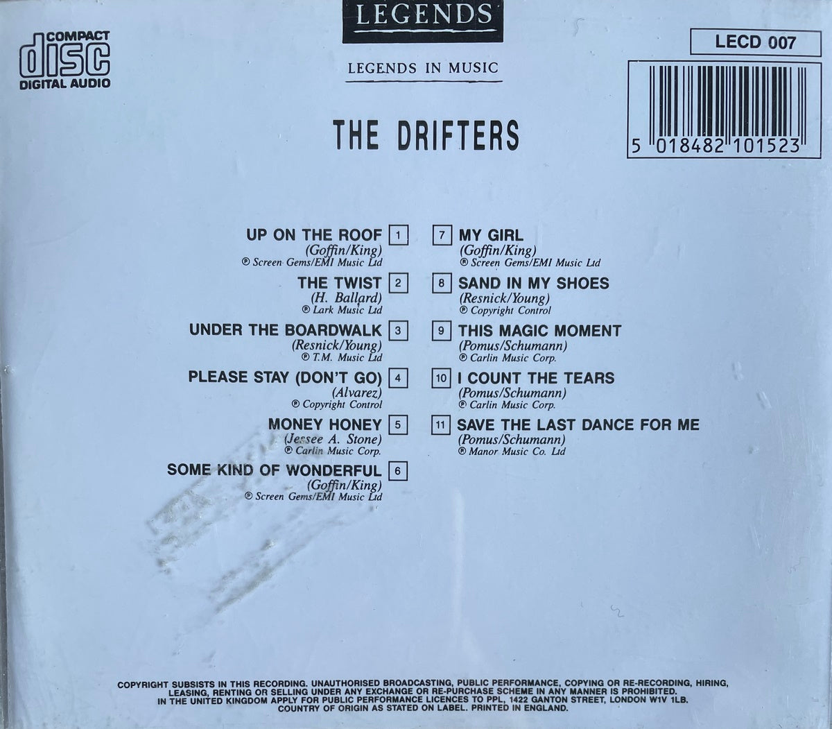 CD - Drifters - Legends