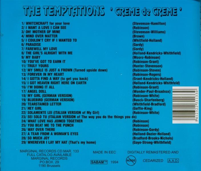 CD - Temptations - Creme De Creme