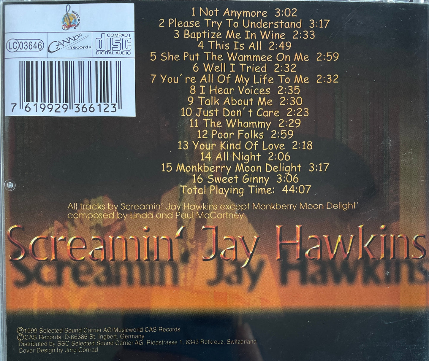 CD - Screamin' Jay Hawkins - Screamin' The Blues