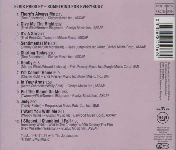 CD - Elvis presley - Something For Everybody