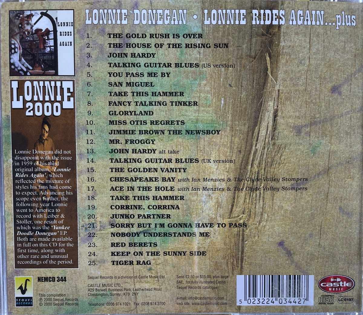 CD - Lonnie 2000 - Lonnie Rides Again